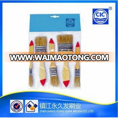 Different Types Tin Ferrule Pure Bristle Paint Brush Set