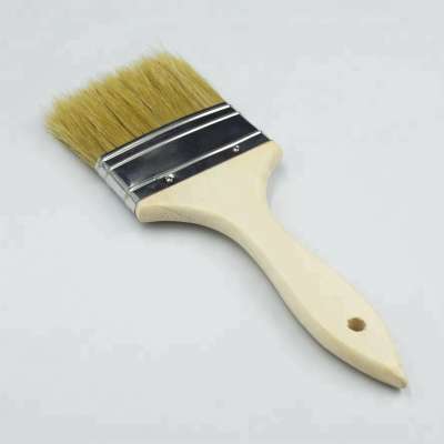 hot selling nylon natural bristles and Boar Hair Soft boiled Bristle wooden handle Chip wall 2" Paint Brushes for painting