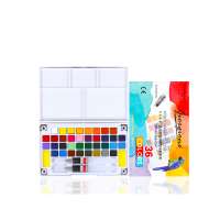 White Box Giorgione G-3600A Solid Watercolor Paint Set With 2pcs Empty Water Color Brush Pen