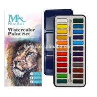 Watercolor Paint Set 24 vibrant colors Light weight and portable - Perfect for artists Paintbrush