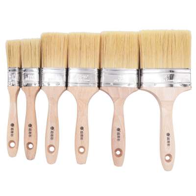 CIC bristle hair paint brush edge painting tool flat bristle paint brush